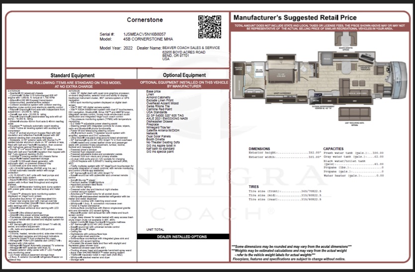 2022 Entegra For Sale