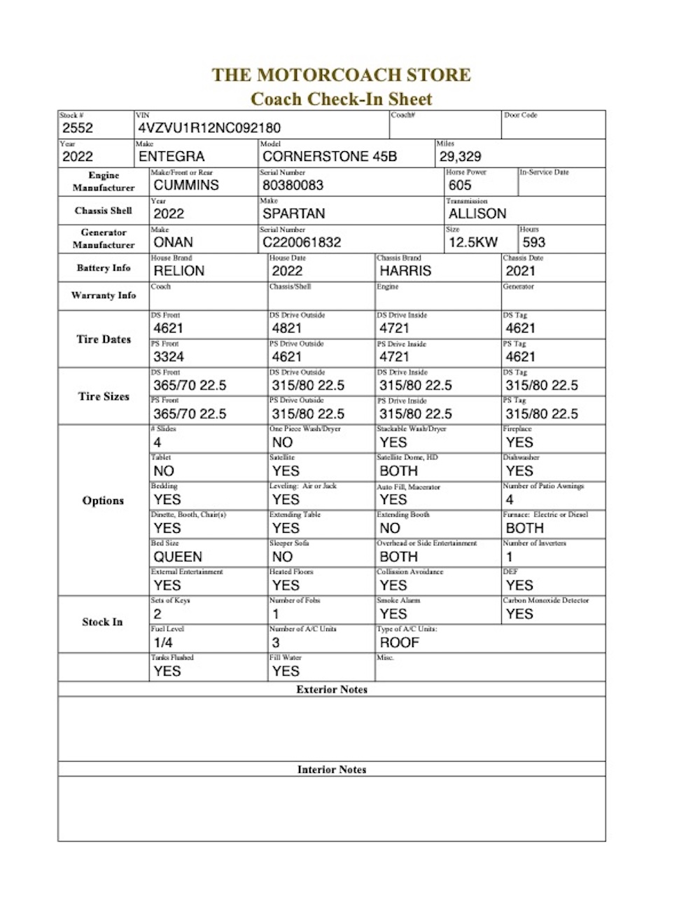 2022 Entegra Cornerstone For Sale