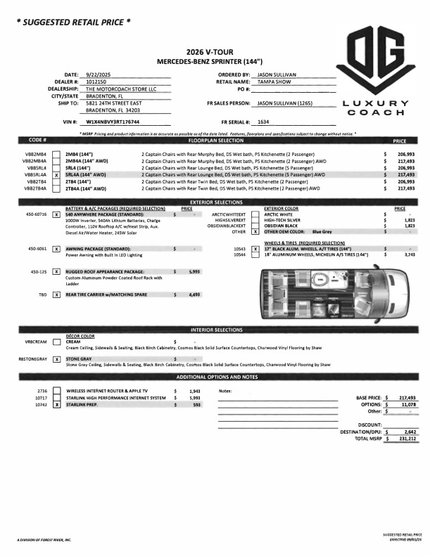 2026 OGV For Sale