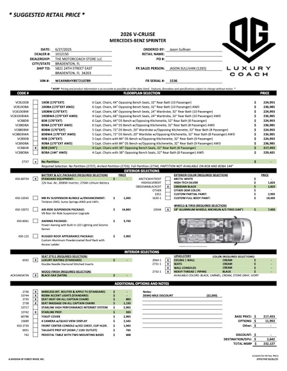 2026 OGV For Sale
