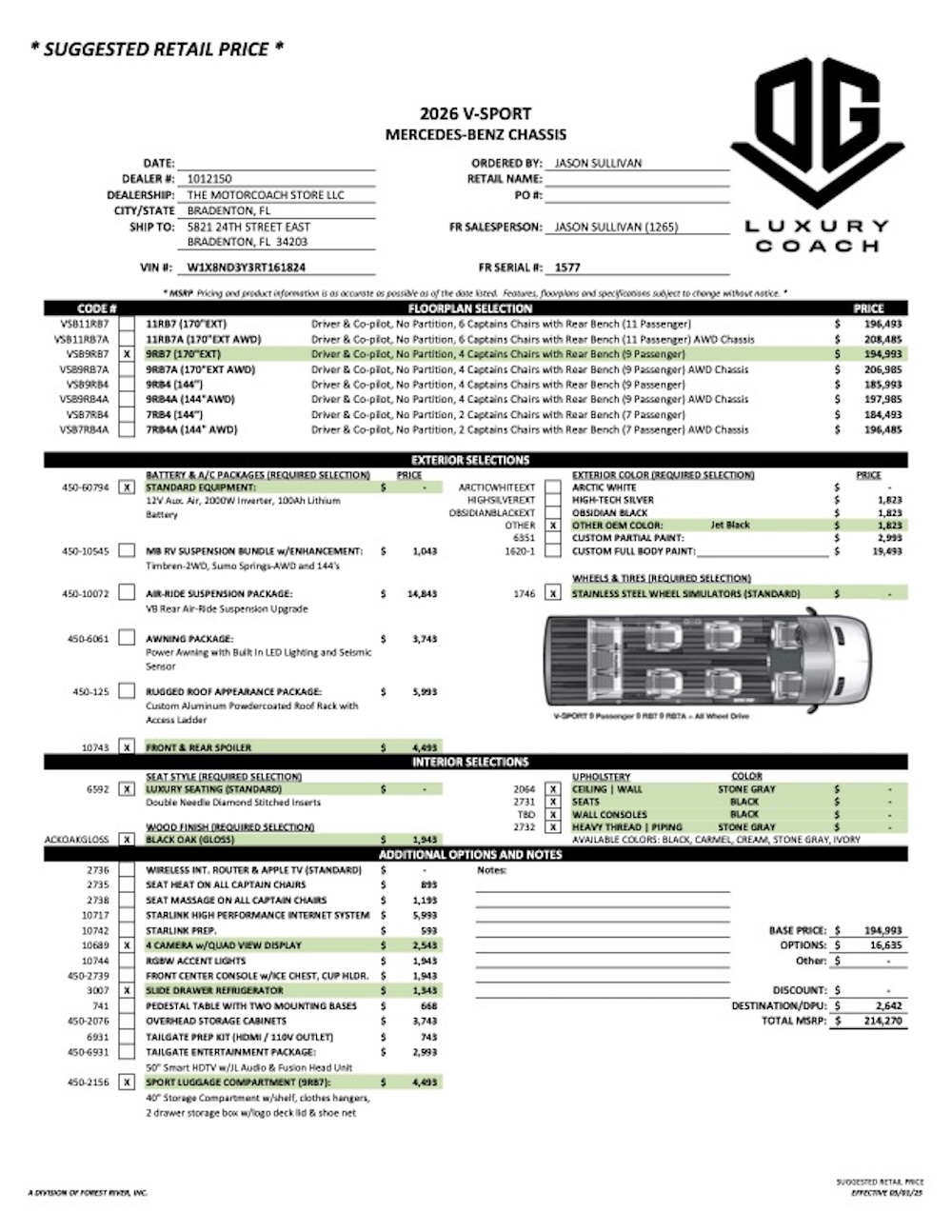 2026 OGV For Sale