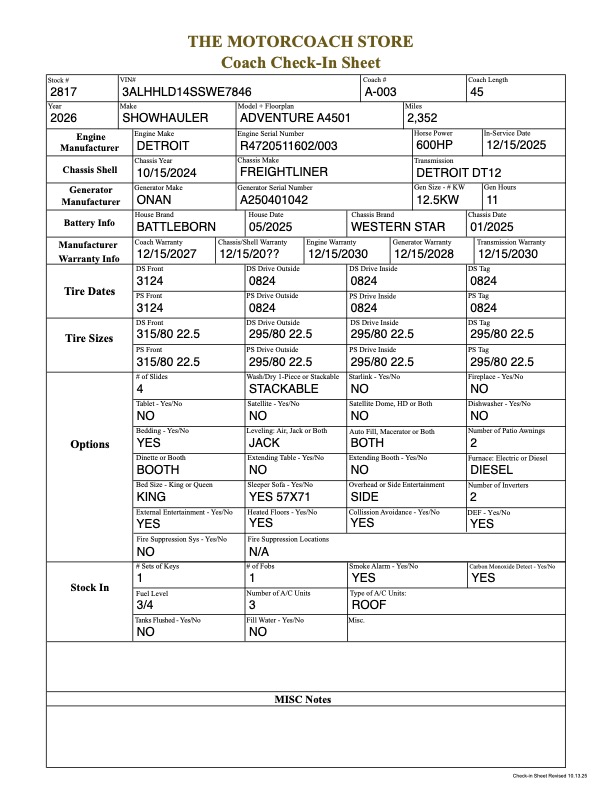 2026 Showhauler For Sale